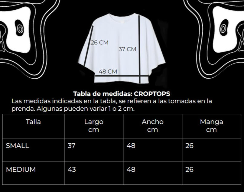 GUÍA DE CROPTOPS BLANCOS