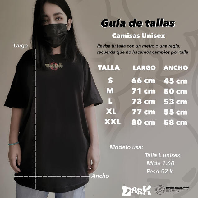 GUÍA DE CAMISETAS NEGRAS