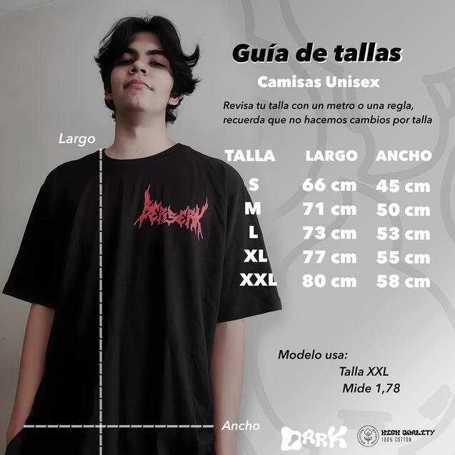 GUÍA DE CAMISETAS NEGRAS